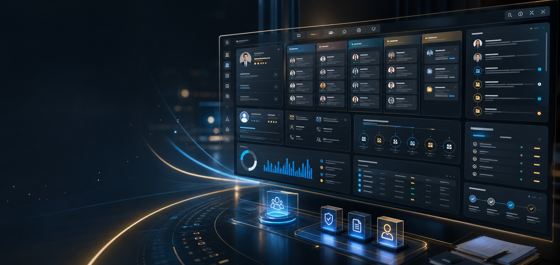 FOCUS 金融机构 CRM 系统界面
